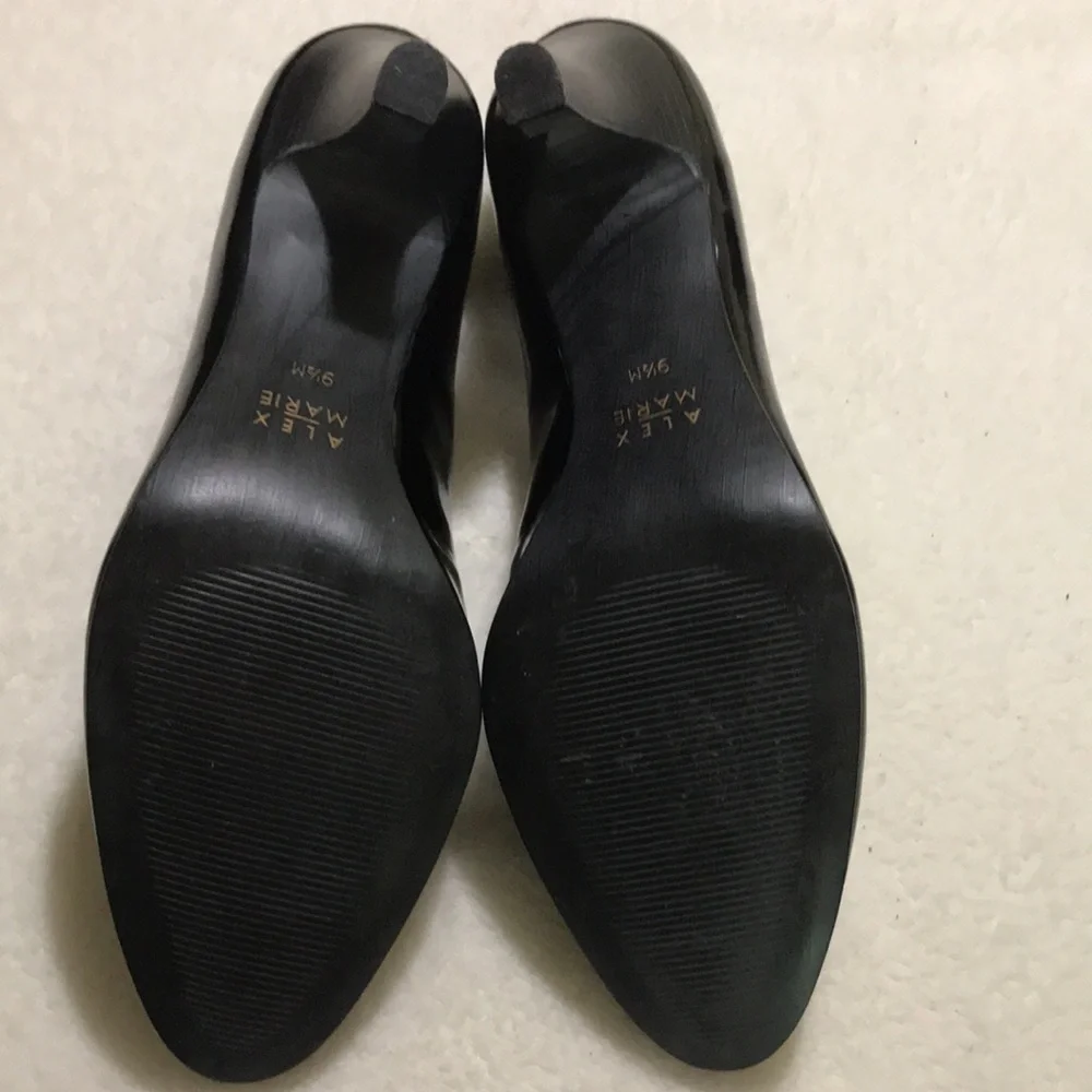 | EUC Alex Marie Black Patent Leather High Heel Shoes…9.5